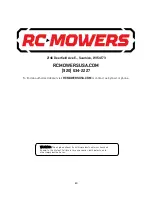 Preview for 42 page of RC Mowers 52XP Operator'S Manual