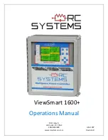 RC Systems ViewSmart 1600+ Operation Manual preview