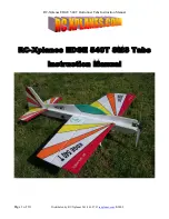 RC-Xplanes EDGE 540T SMS Tabs Instruction Manual preview