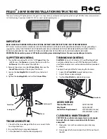 RC FXLED 200W Installation Instructions Manual предпросмотр