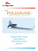 Preview for 1 page of rc3Dprint MICRO PEREGRINE FLYING WING Instruction Book