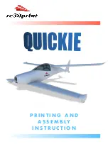 rc3Dprint QUICKIE Assembly Instruction Manual предпросмотр