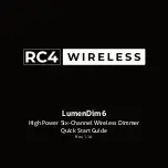 RC4 Wireless LumenDim6 Quick Start Manual preview