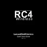 RC4 Wireless LumenDimM2micro Quick Start Manual preview