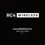 Preview for 1 page of RC4 Wireless LumenDimM4micro Quick Start Manual