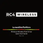 Preview for 1 page of RC4 Wireless LumenDimPixMicro Quick Start Manual