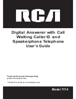 RCA 1114 User Manual preview