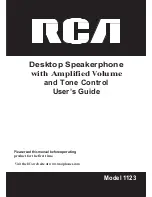 RCA 1123 User Manual preview