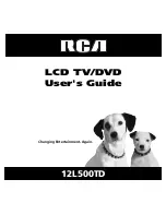 Preview for 1 page of RCA 12L500TD User Manual