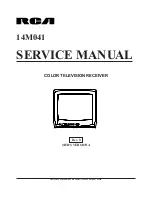 Preview for 1 page of RCA 14M041 Service Manual