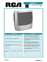 Preview for 1 page of RCA 19V400TV Technical Specifications