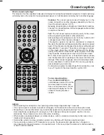 Preview for 21 page of RCA 20F502TDV User Manual