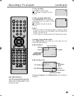 Preview for 39 page of RCA 20F502TDV User Manual