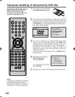 Preview for 62 page of RCA 20F502TDV User Manual