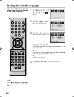 Preview for 64 page of RCA 20F502TDV User Manual