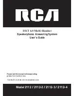 RCA 2112 User Manual preview