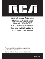 Preview for 1 page of RCA 2130 Quick Setup Manual