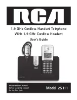 Предварительный просмотр 1 страницы RCA 25111 User Manual