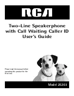 Preview for 1 page of RCA 25203 User Manual