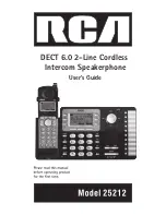 Preview for 1 page of RCA 25212 User Manual