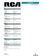 Предварительный просмотр 2 страницы RCA 27V520T Specifications