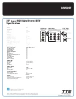 Предварительный просмотр 2 страницы RCA 32V524T Specifications