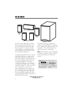 Preview for 3 page of RCA 6-Piece Home Theater Speaker Package Owner'S Manual