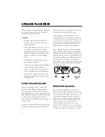 Preview for 7 page of RCA 6-Piece Home Theater Speaker Package Owner'S Manual