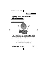 Preview for 1 page of RCA ANT1250 Manual