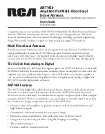 RCA ANT145 - ANT 145 - TV User Manual preview