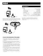 Preview for 5 page of RCA ANT2020X Operating Instructions Manual