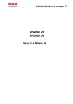 Preview for 1 page of RCA BR200D-U1 Service Manual