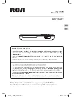 RCA BRC11082 User Manual preview