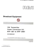 Предварительный просмотр 1 страницы RCA BTF-5E1 Manual