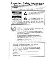 Preview for 2 page of RCA CC4393 User Manual