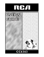 RCA CC6363 User Manual preview