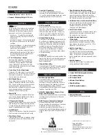 Preview for 2 page of RCA CC6392 Specifications