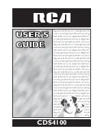 Preview for 3 page of RCA CDS4100 User Manual