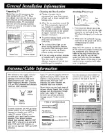 Предварительный просмотр 5 страницы RCA ColorTrak 2000 Owner'S Manual