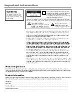 Preview for 2 page of RCA d52w14 User Manual