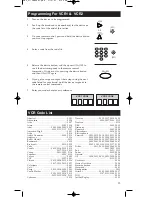 Предварительный просмотр 11 страницы RCA D770 - D 770 Universal Remote Control User Manual