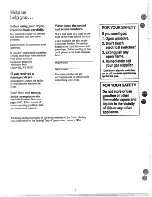 Preview for 2 page of RCA DRB1255K Use And Care Manual