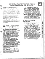 Preview for 3 page of RCA DRB2655R Use And Care Manual