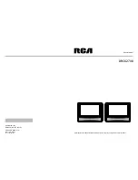 Предварительный просмотр 1 страницы RCA DRC62708 User Manual