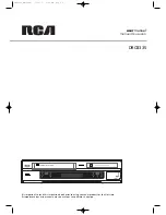 RCA DRC8335 - DVD Recorder & VCR Combo User Manual preview