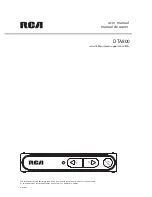 Preview for 1 page of RCA DTA800 User Manual