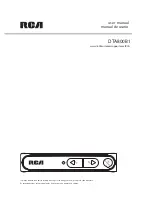 RCA DTA800B1 User Manual preview