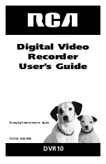 RCA DVR10 User Manual preview