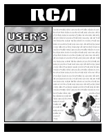 Preview for 1 page of RCA E13309 User Manual