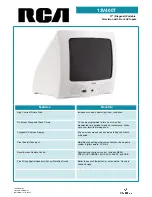 Preview for 1 page of RCA E13344 Technical Specifications